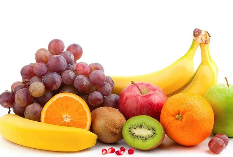 Frisches Obst, das bei Gichtanfällen die Grundlage der Ernährung bildet. 
